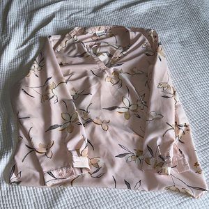Ava and Viv long sleeve floral blouse